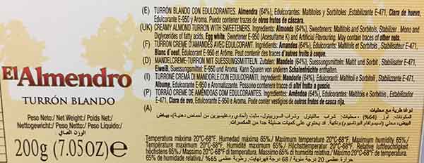turron-sin-azucar-anadido-etiqueta