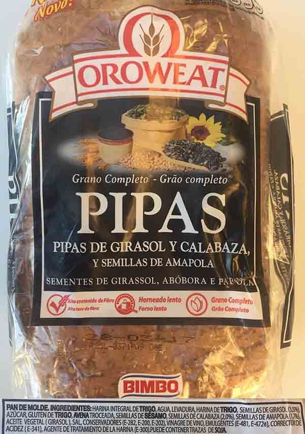 natural pan pipas ingredientes